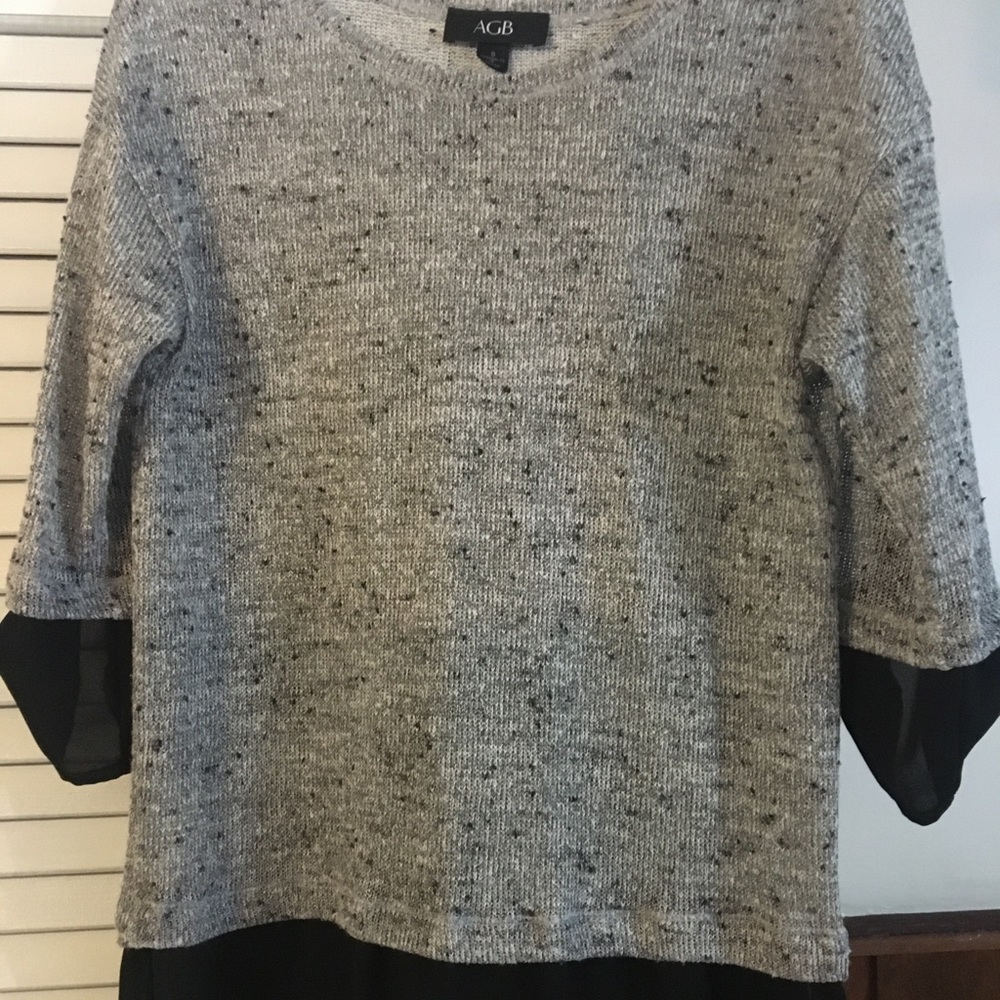 Women’s mixed media blouse